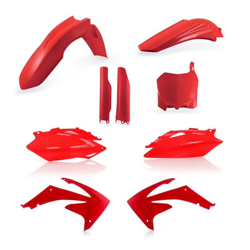 0013979.110 FULL PLASTIC KIT PER HONDA 110 - Rosso HONDA CRF 450 R 2009-2010 Acerbis