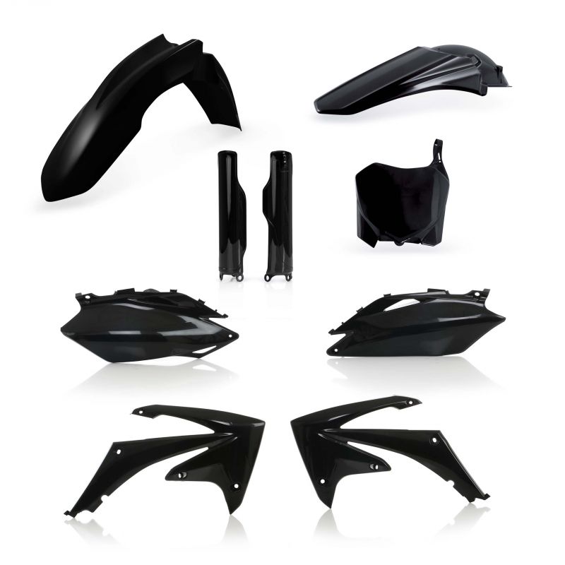 0013979.090 FULL PLASTIC KIT PER HONDA 090 - Nero HONDA CRF 250 R 2010 Acerbis