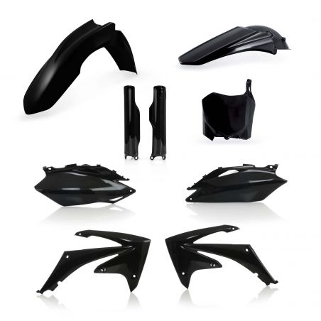 0013979.090 FULL PLASTIC KIT PER HONDA 090 - Nero HONDA CRF 250 R 2010 Acerbis