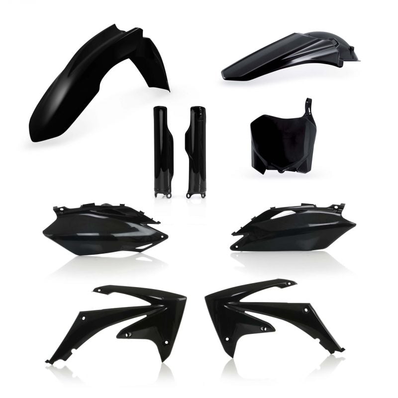 0013979.090 FULL PLASTIC KIT PER HONDA 090 - Nero HONDA CRF 450 R 2009-2010 Acerbis