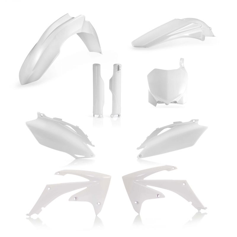 0013979.030 FULL PLASTIC KIT PER HONDA 030 - Bianco HONDA CRF 250 R 2010 Acerbis