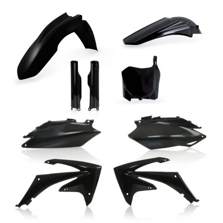 0015707.090 FULL PLASTIC KIT PER HONDA 090 - Nero HONDA CRF 250 R 2011-2013 Acerbis