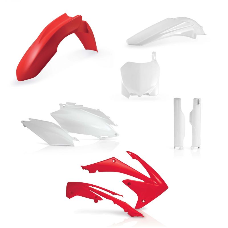 0015707.553 FULL PLASTIC KIT PER HONDA 553 - Originale HONDA CRF 250 R 2011-2013 Acerbis