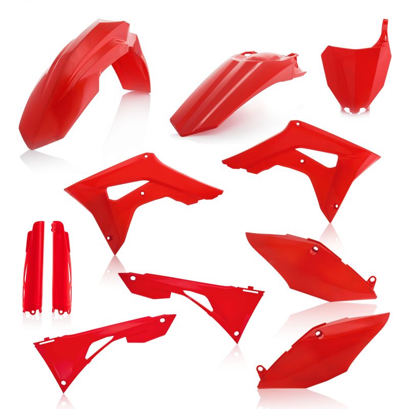 0023615.110 FULL PLASTIC KIT PER HONDA 110 - Rosso HONDA CRF 250 R 2019-2021 Acerbis