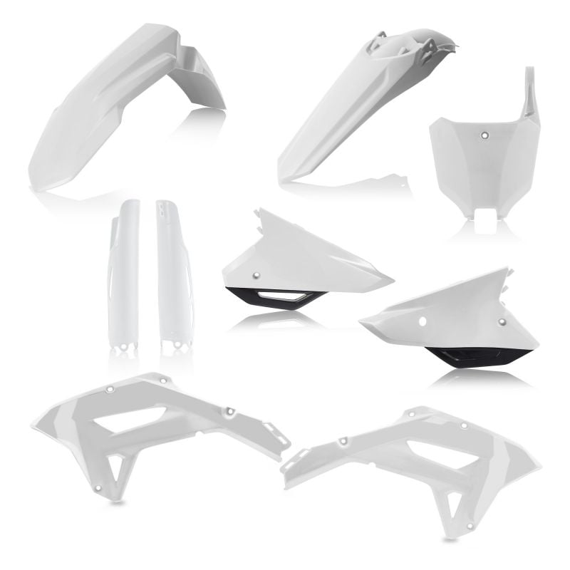 0024582.237 FULL PLASTIC KIT PER HONDA 237 - Bianco/Nero HONDA CRF 300 RX 2022-2024 Acerbis