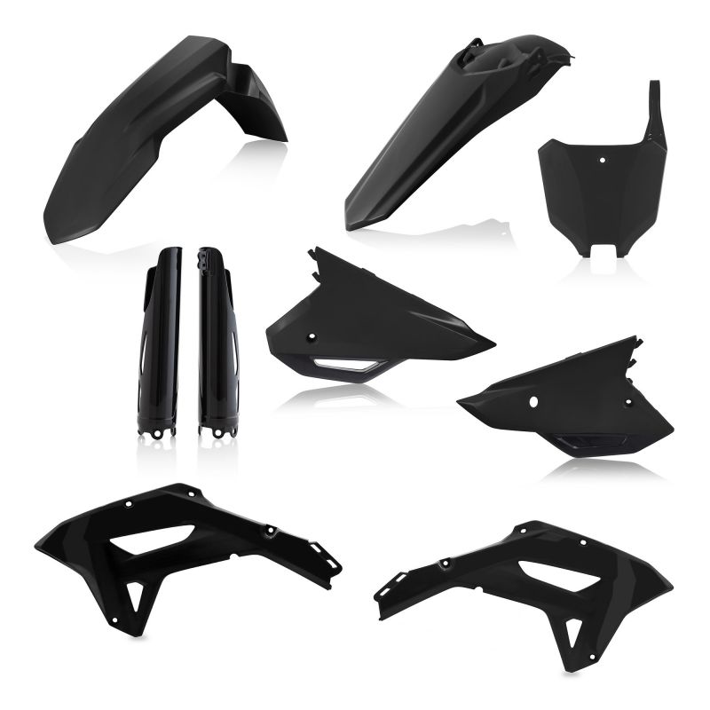 0024582.090 FULL PLASTIC KIT PER HONDA 090 - Nero HONDA CRF 300 RX 2022-2024 Acerbis