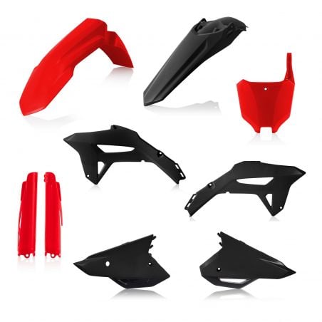 0024559.848 FULL PLASTIC KIT PER HONDA 848 - Red/black HONDA CRF 250 R 2022-2024 Acerbis