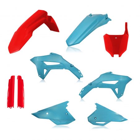 0024559.353 FULL PLASTIC KIT PER HONDA 353 - Rosso/Verde HONDA CRF 450 R 2021-2024 Acerbis