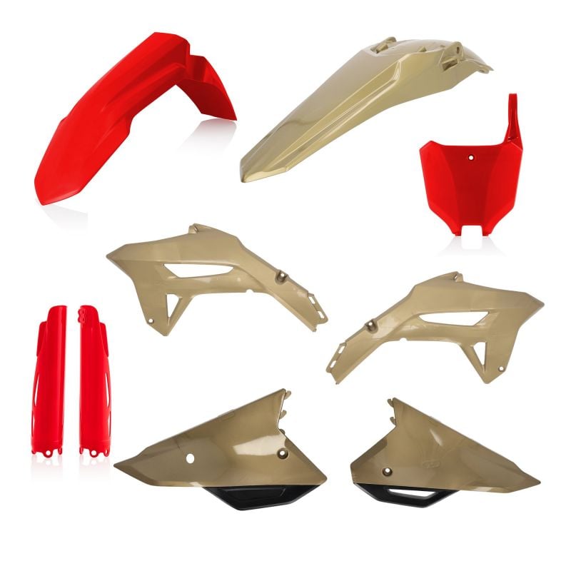 0024559.350 FULL PLASTIC KIT PER HONDA 350 - Rosso/Oro HONDA CRF 250 R 2022-2024 Acerbis
