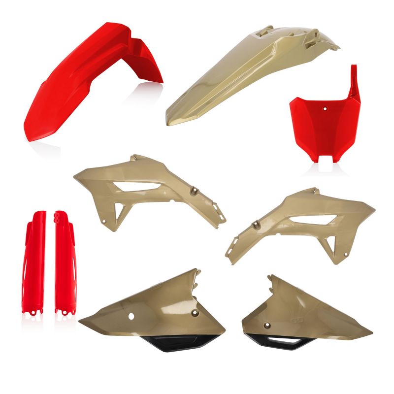 0024559.350 FULL PLASTIC KIT PER HONDA 350 - Rosso/Oro HONDA CRF 450 R 2021-2024 Acerbis