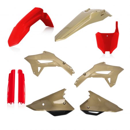 0024559.350 FULL PLASTIC KIT PER HONDA 350 - Rosso/Oro HONDA CRF 450 R 2021-2024 Acerbis