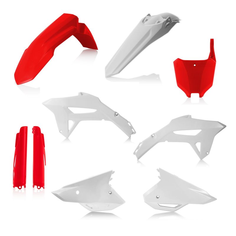 0024559.343 FULL PLASTIC KIT PER HONDA 343 - Rosso/Bianco HONDA CRF 250 R 2022-2024 Acerbis