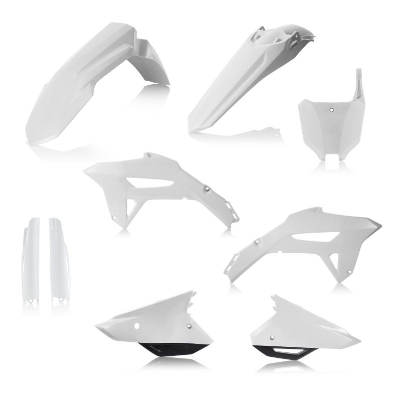 0024559.237 FULL PLASTIC KIT PER HONDA 237 - Bianco/Nero HONDA CRF 250 R 2022-2024 Acerbis