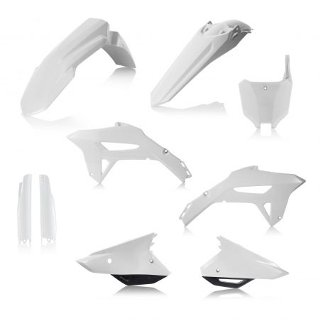 0024559.237 FULL PLASTIC KIT PER HONDA 237 - Bianco/Nero HONDA CRF 450 R 2021-2024 Acerbis