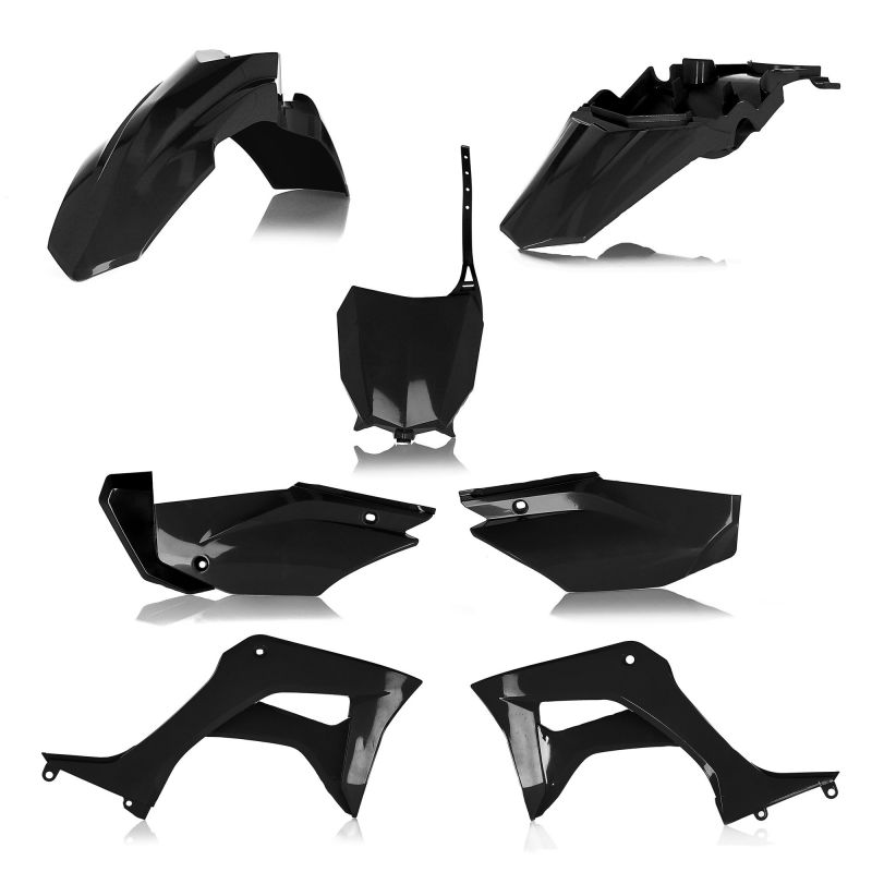 0024606.090 FULL PLASTIC KIT PER HONDA 090 - Nero HONDA CRF 110 F 2019-2024 Acerbis