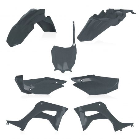0024606.072 FULL PLASTIC KIT PER HONDA 072 - grigio metallico HONDA CRF 110 F 2019-2024 Acerbis