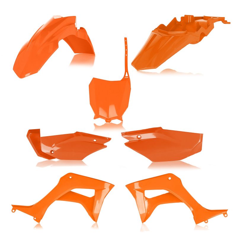 0024606.010 FULL PLASTIC KIT PER HONDA 010 - Arancio HONDA CRF 110 F 2019-2024 Acerbis