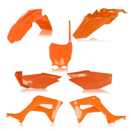 0024606.010 FULL PLASTIC KIT PER HONDA 010 - Arancio HONDA CRF 110 F 2019-2024 Acerbis