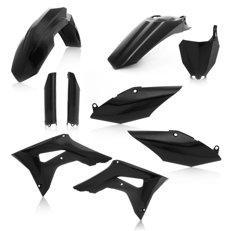 0022385.090 FULL PLASTIC KIT PER HONDA 090 - Nero HONDA CRF 450 R 2017-2018 Acerbis