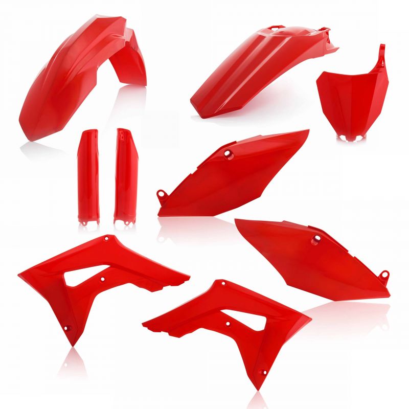 0022385.110 FULL PLASTIC KIT PER HONDA 110 - Rosso HONDA CRF 450 R 2017-2018 Acerbis