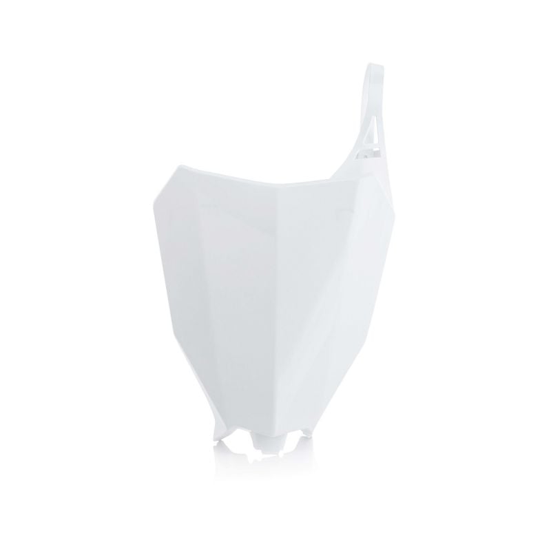 0022380.030 TABELLA PORTANUMERO ANTERIORE 030 - Bianco HONDA CRF 250 R 2018 Acerbis