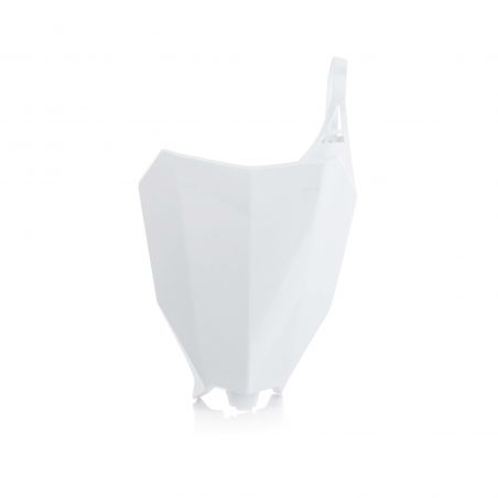 0022380.030 TABELLA PORTANUMERO ANTERIORE 030 - Bianco HONDA CRF 450 R 2017-2018 Acerbis