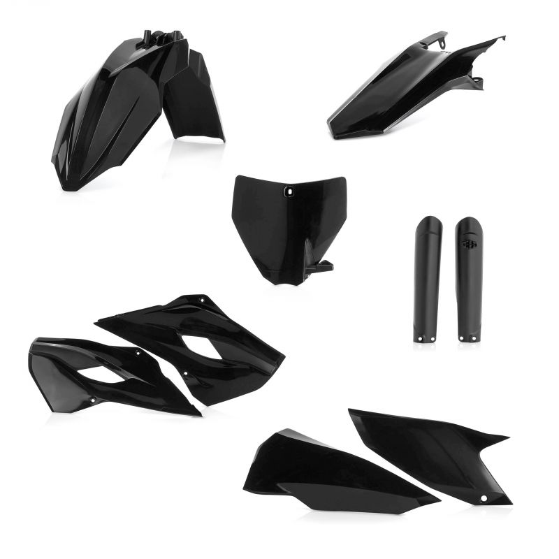 0017706.090.015 FULL PLASTIC KIT PER HUSQVARNA 090.015 - Nero 015 HUSQVARNA TC 250 2014-2016 Acerbis