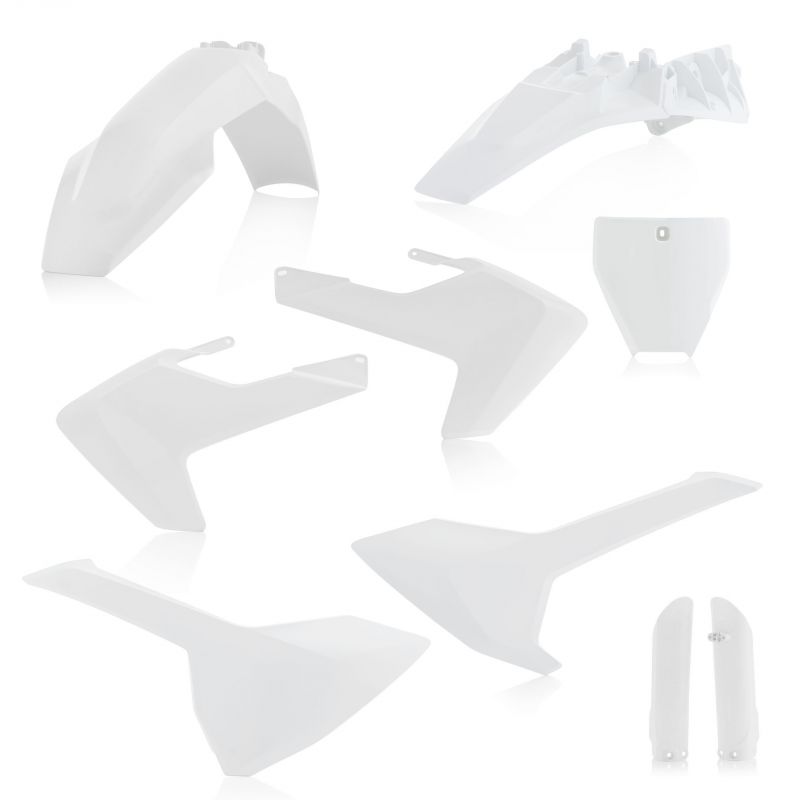 0023056.030 FULL PLASTIC KIT PER HUSQVARNA 030 - Bianco HUSQVARNA TC 85 2018-2024 Acerbis
