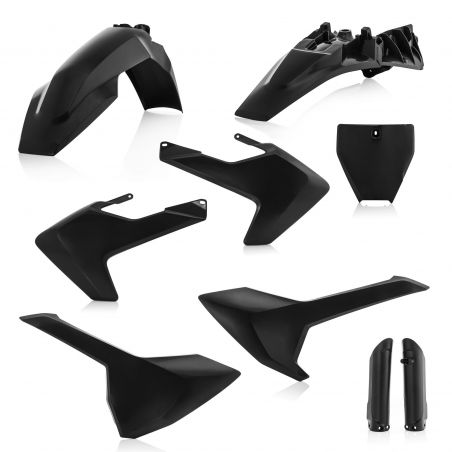 0023056.090 FULL PLASTIC KIT PER HUSQVARNA 090 - Nero HUSQVARNA TC 85 2018-2024 Acerbis