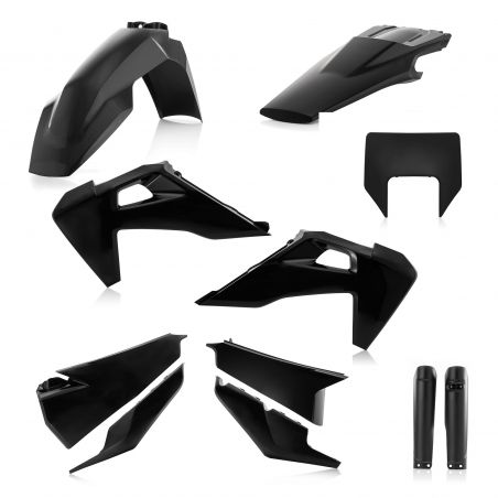 0024051.090 FULL PLASTIC KIT PER HUSQVARNA 090 - Nero HUSQVARNA FE 350 2020-2023 Acerbis