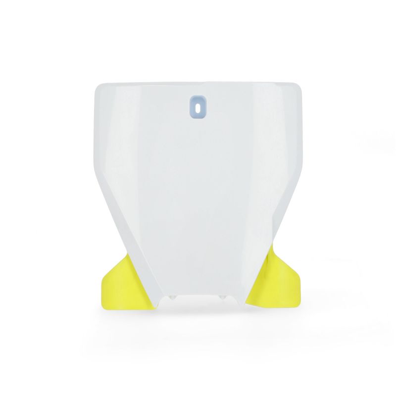 0023524.486 TABELLA PORTANUMERO ANTERIORE 486 - Bianco/giallo HUSQVARNA FX 450 2020-2022 Acerbis