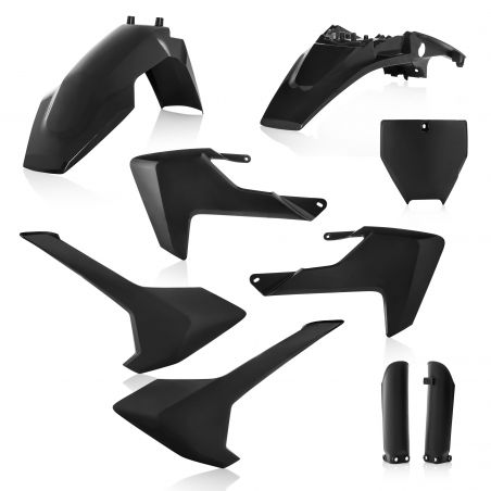 0023538.090 FULL PLASTIC KIT PER HUSQVARNA 090 - Nero HUSQVARNA TC 65 2017-2023 Acerbis