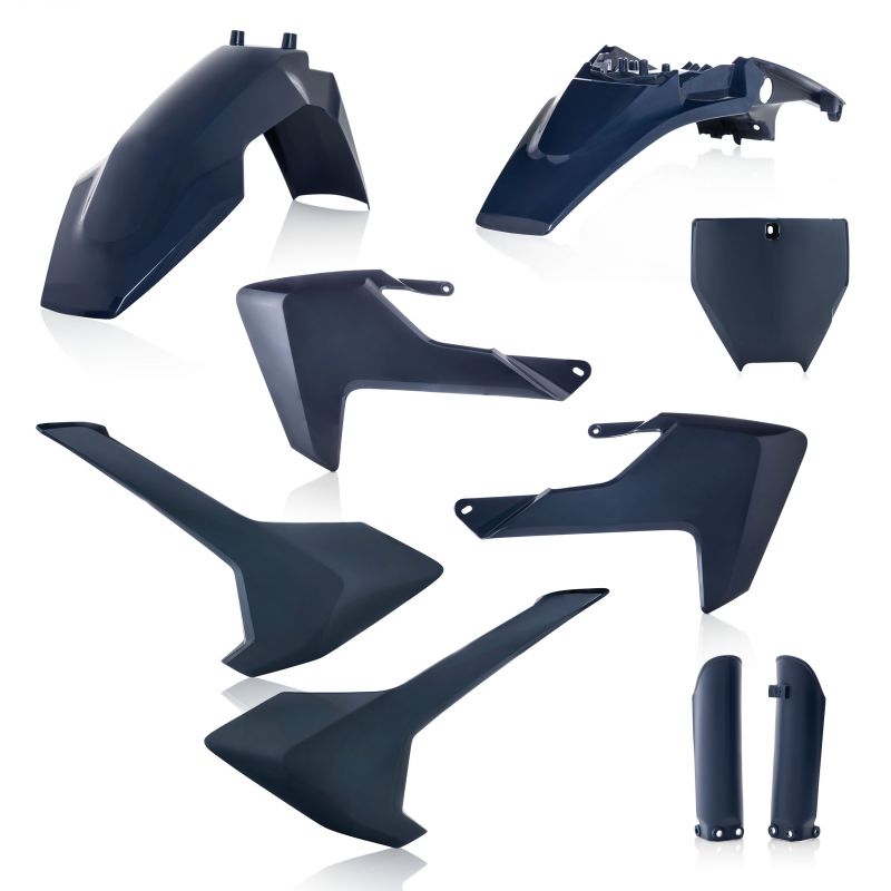 0023538.040 FULL PLASTIC KIT PER HUSQVARNA 040 - Blu HUSQVARNA TC 65 2017-2023 Acerbis