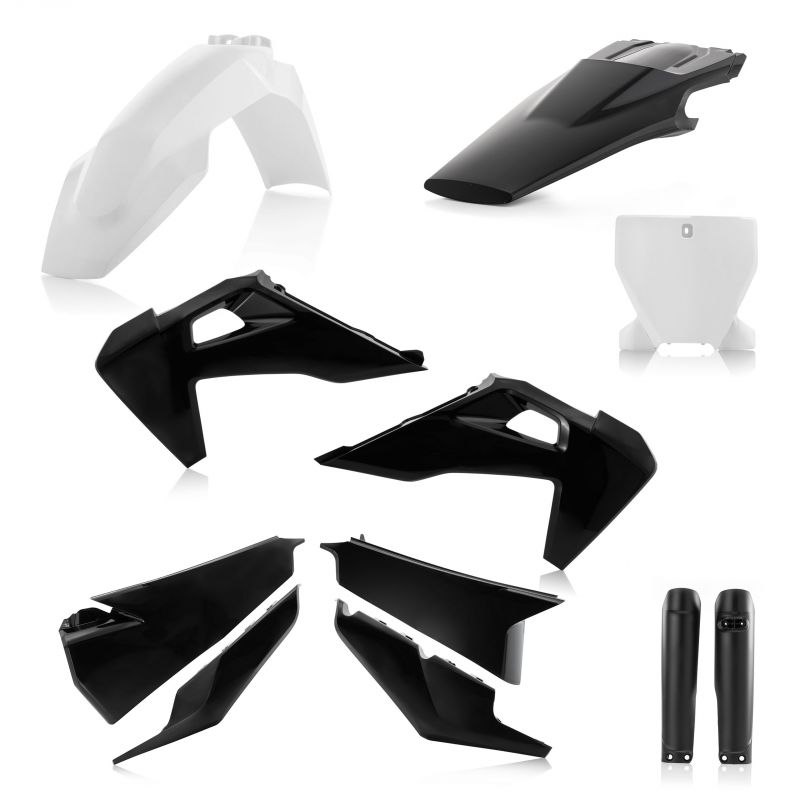 0023481.315 FULL PLASTIC KIT PER HUSQVARNA 315 - Nero/Bianco HUSQVARNA FX 450 2020-2022 Acerbis