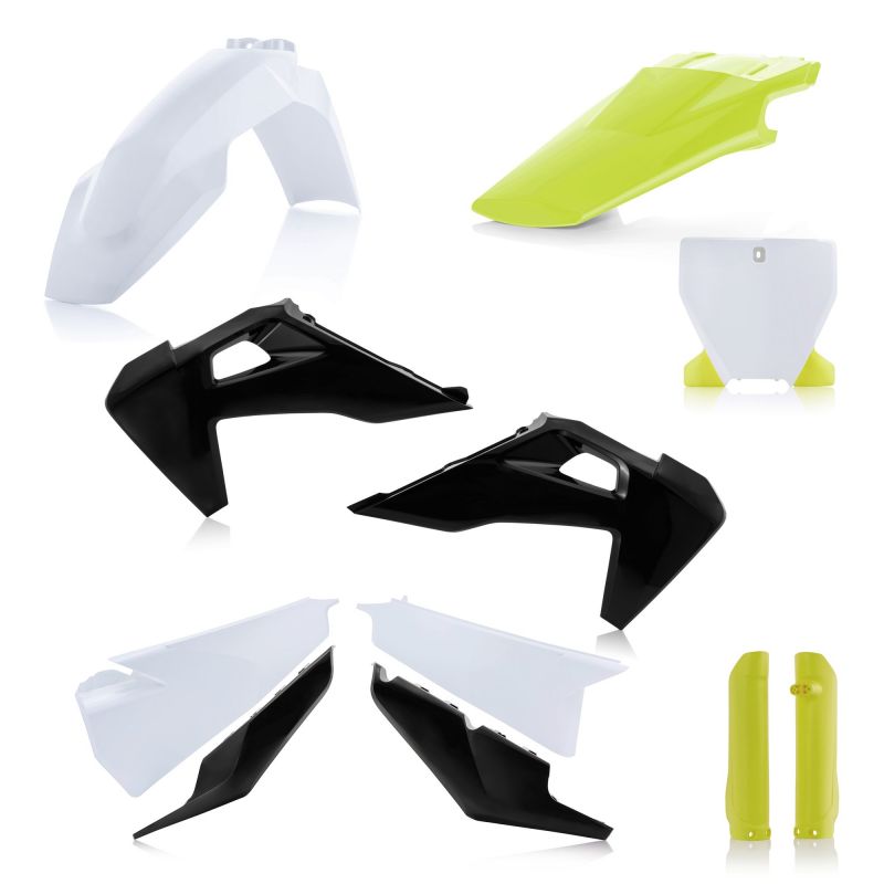 0023481.237 FULL PLASTIC KIT PER HUSQVARNA 237 - Bianco/Nero HUSQVARNA FX 450 2020-2022 Acerbis
