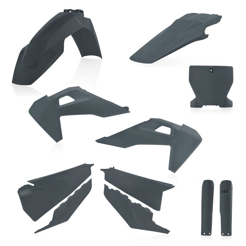 0023481.072 FULL PLASTIC KIT PER HUSQVARNA 072 - grigio metallico HUSQVARNA FC 450 2019-2022 Acerbis