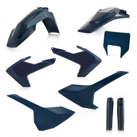 0023596.040 FULL PLASTIC KIT PER HUSQVARNA 040 - Blu Acerbis