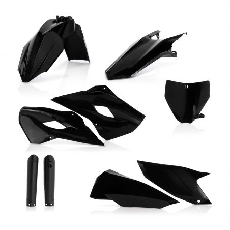 0021937.090 FULL PLASTIC KIT PER HUSQVARNA 090 - Nero Acerbis