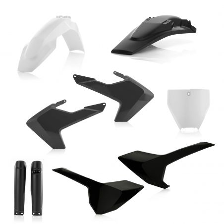 0021831.315 FULL PLASTIC KIT PER HUSQVARNA 315 - Nero/Bianco HUSQVARNA FC 450 2016-2018 Acerbis