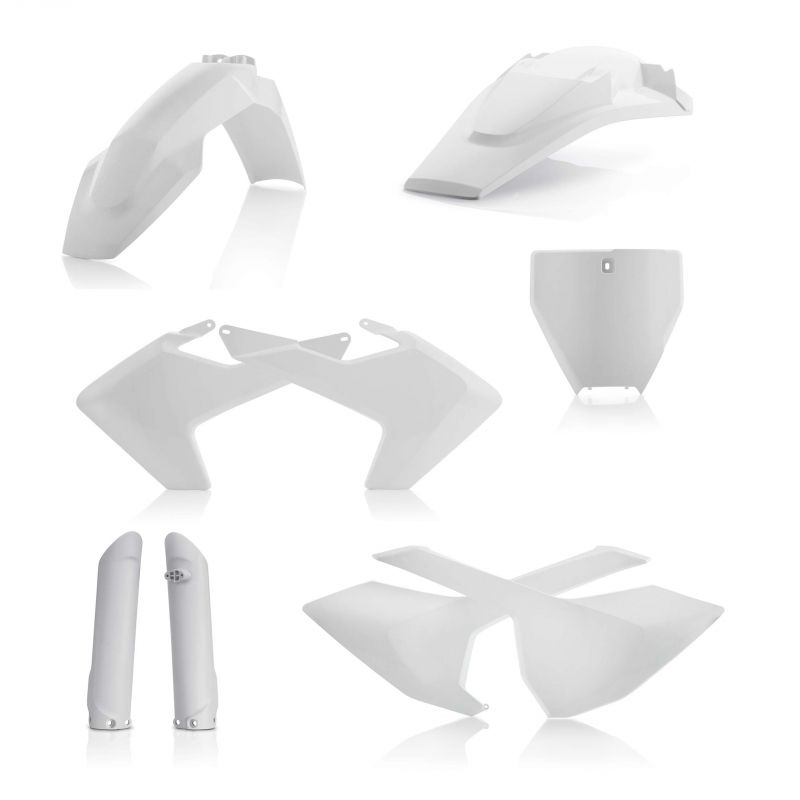 0021831.030 FULL PLASTIC KIT PER HUSQVARNA 030 - Bianco HUSQVARNA TC 125 2016-2018 Acerbis