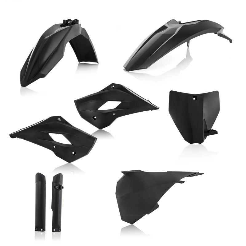 0022808.090 FULL PLASTIC KIT PER HUSQVARNA 090 - Nero HUSQVARNA TC 85 2014-2017 Acerbis