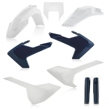 0022375.553 FULL PLASTIC KIT PER HUSQVARNA 553 - Originale HUSQVARNA FE 350 2017-2019 Acerbis