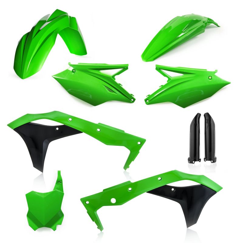 0022985.553.020 FULL PLASTIC KIT PER KAWASAKI 553.020 - Replica 20 KAWASAKI KX 250 4T 2020 Acerbis