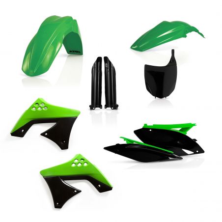 0013978.553.009 FULL PLASTIC KIT PER KAWASAKI 553.009 - Replica 009 KAWASAKI KX 250 F 2009-2012 Acer