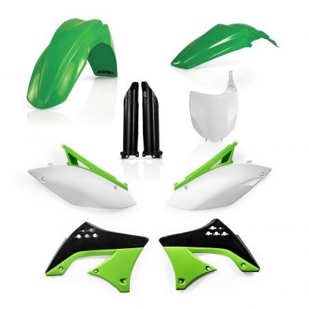 0013981.553.010 FULL PLASTIC KIT PER KAWASAKI 553.010 - Replica 010 KAWASAKI KX 450 F 2009-2011 Acer