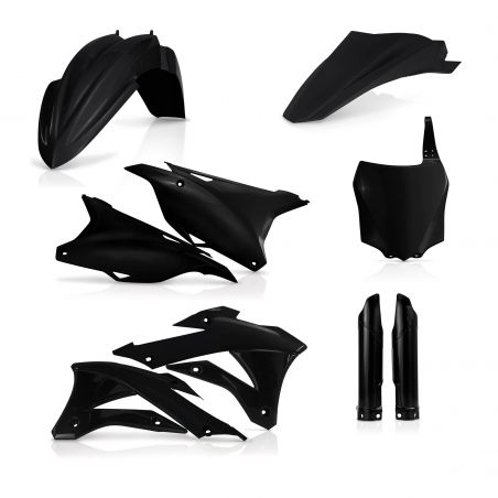 0017247.090 FULL PLASTIC KIT PER KAWASAKI 090 - Nero KAWASAKI KX 100 2014-2021 Acerbis