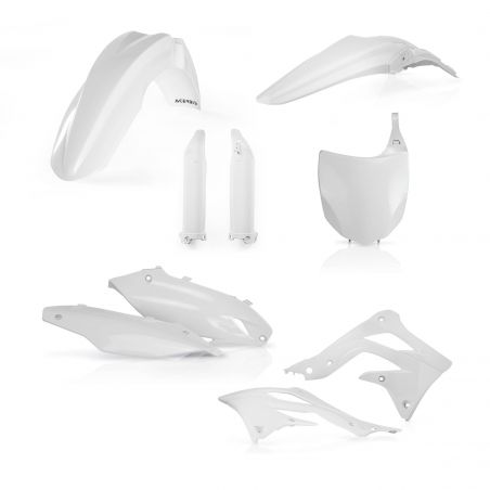 0016321.030 FULL PLASTIC KIT PER KAWASAKI 030 - Bianco KAWASAKI KX 450 F 2012 Acerbis
