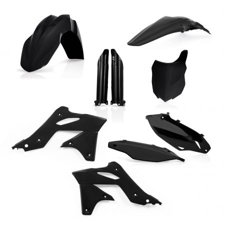 0016876.090 FULL PLASTIC KIT PER KAWASAKI 090 - Nero KAWASAKI KX 250 F 2013-2016 Acerbis