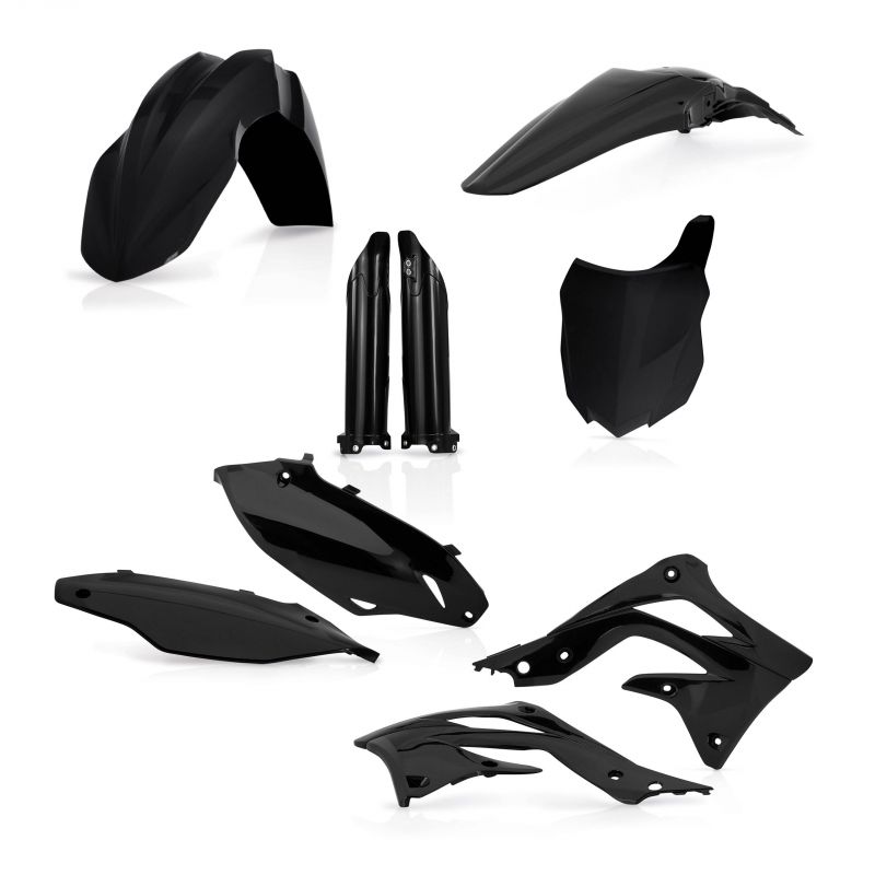 0016877.090 FULL PLASTIC KIT PER KAWASAKI 090 - Nero KAWASAKI KX 450 F 2013-2015 Acerbis