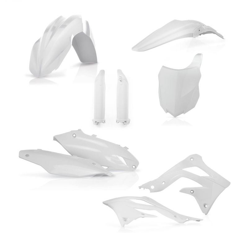 0016877.030 FULL PLASTIC KIT PER KAWASAKI 030 - Bianco KAWASAKI KX 450 F 2013-2015 Acerbis